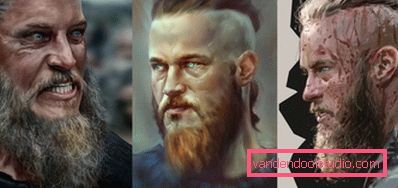 Włosy Ragnar Lodbroka z serialu telewizyjnego „Wikingowie”