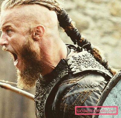 Włosy Ragnar Lodbroka z serialu telewizyjnego „Wikingowie”