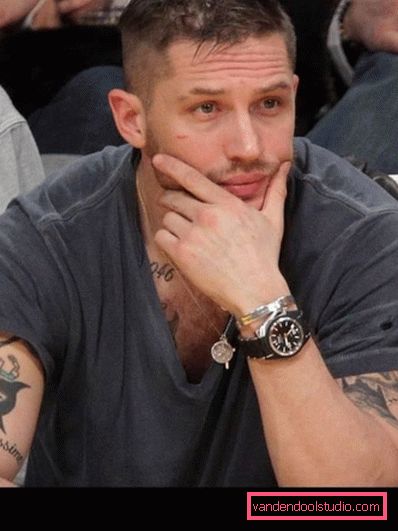 Aktor fryzur Tom Hardy - fryzury fotograficzne