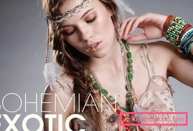 dziewczyna z fryzurą Boho Shic dziewczyna z fryzurą Boho Shic