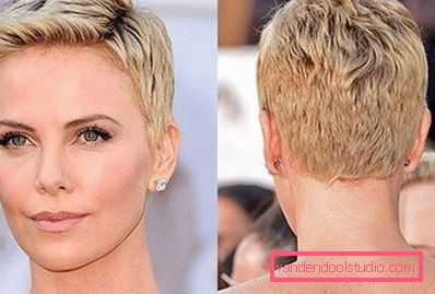 Charlize Terron z fryzurą