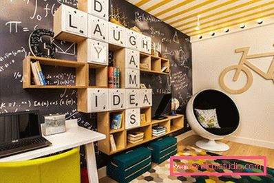 Ciekawy designerski pokój dziecięcy dla chłopca w różnym wieku