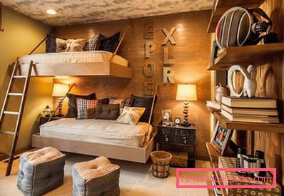 Ciekawy designerski pokój dziecięcy dla chłopca w różnym wieku