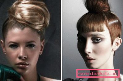 Strzyżenie damskie Top Knot
