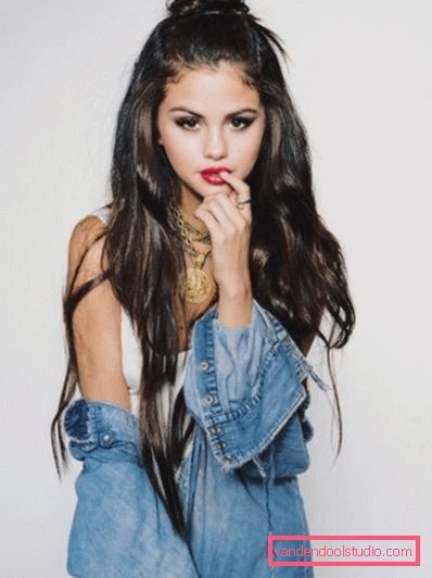 Fryzury i fryzury Selena Gomez - najbardziej żywe obrazy