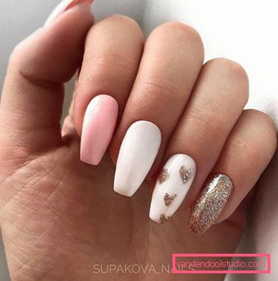 Delikatny lekki manicure 2019-2020