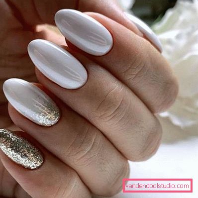 Delikatny lekki manicure 2019-2020