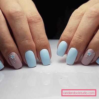 Delikatny lekki manicure 2019-2020