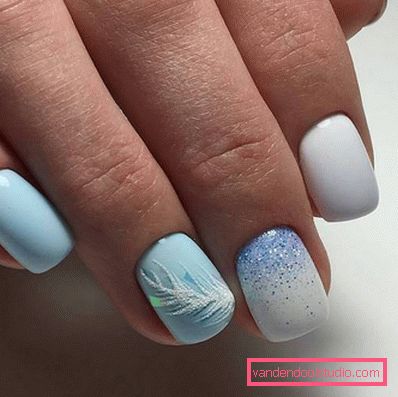 Delikatny lekki manicure 2019-2020