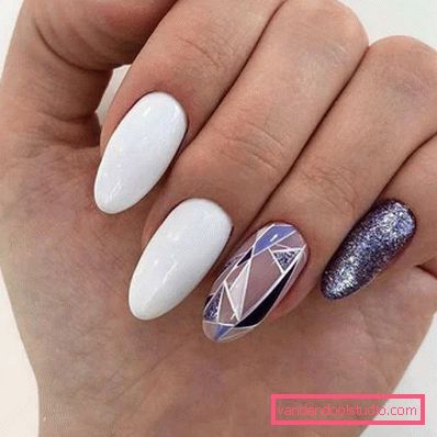 Delikatny lekki manicure 2019-2020