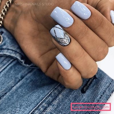 Delikatny lekki manicure 2019-2020