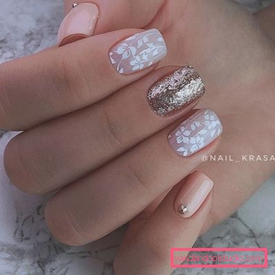 Delikatny lekki manicure 2019-2020