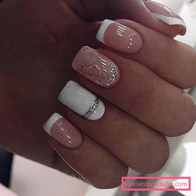 Delikatny lekki manicure 2019-2020