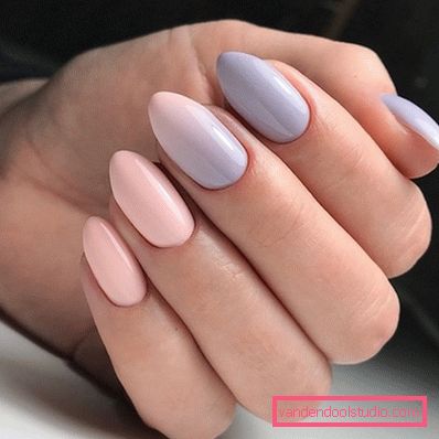 Delikatny lekki manicure 2019-2020