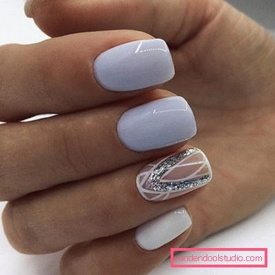 Delikatny lekki manicure 2019-2020