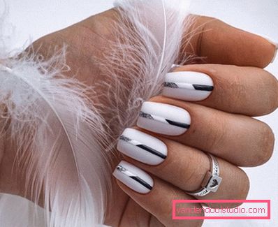 Delikatny lekki manicure 2019-2020