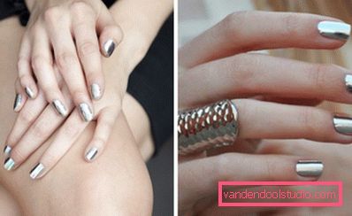 srebrny manicure srebrny manicure