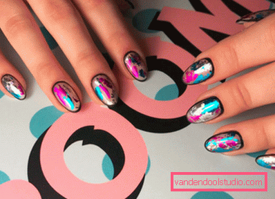 Genialny manicure z folią na lata 2019-2020