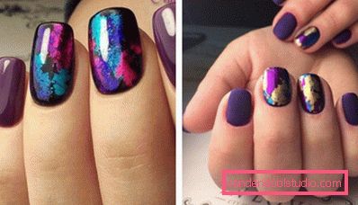 Genialny manicure z folią na lata 2019-2020