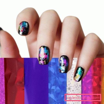 Genialny manicure z folią na lata 2019-2020