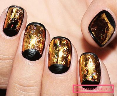 Genialny manicure z folią na lata 2019-2020