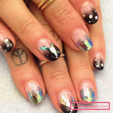 Genialny manicure z folią na lata 2019-2020