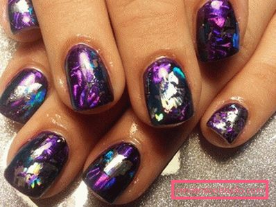 Genialny manicure z folią na lata 2019-2020