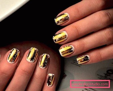Genialny manicure z folią na lata 2019-2020