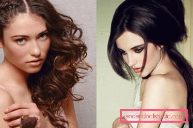 brunetka i brązowe włosy brunetka i brązowe włosy