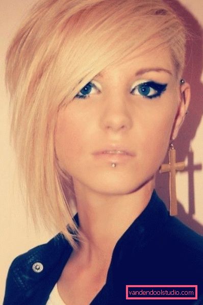 Asymetryczna fryzura dla średnich włosów Cała różnorodność asymetrycznych fryzur