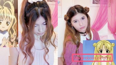 Jasne fryzury anime dla dziewczynek z długimi włosami i krótkimi włosami