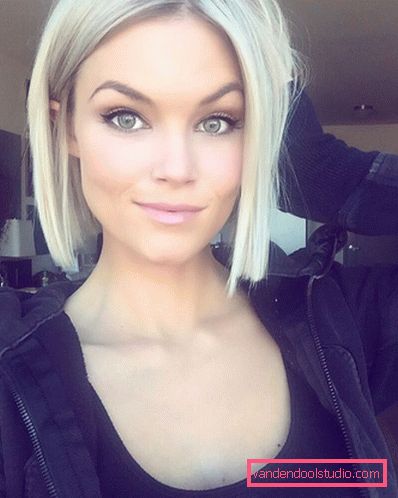 Damskie fryzury do średnich włosów bez stylizacji