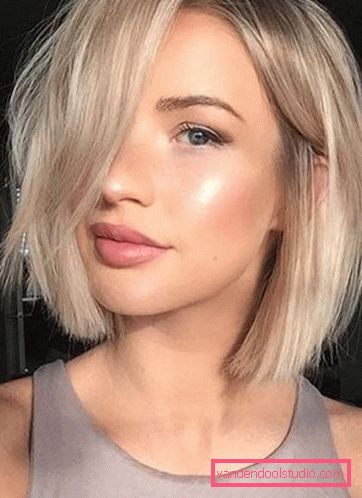 Damskie fryzury do średnich włosów bez stylizacji